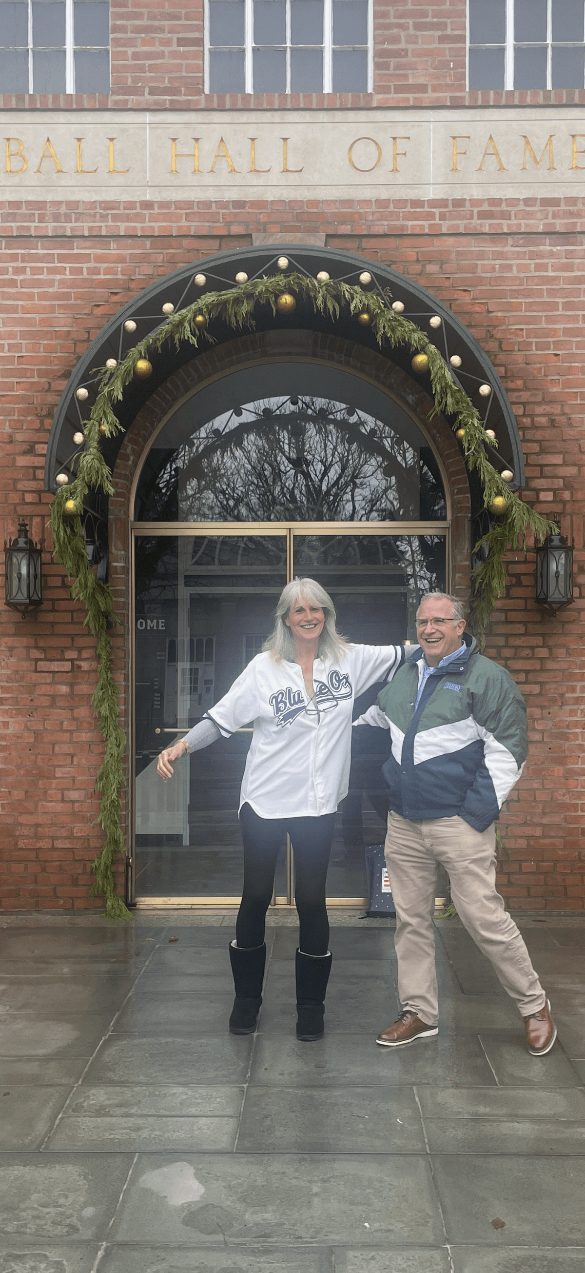 Dean and Gina at the National Baseball Hall of Fame, 2025