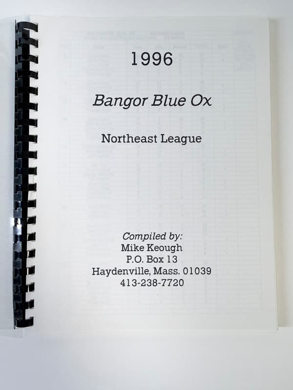 The Keough Compendium: 1996 Season Records