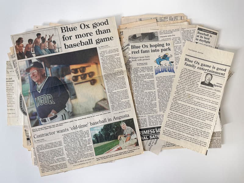 Lot: Original Press Clippings — Key Articles & Photographs