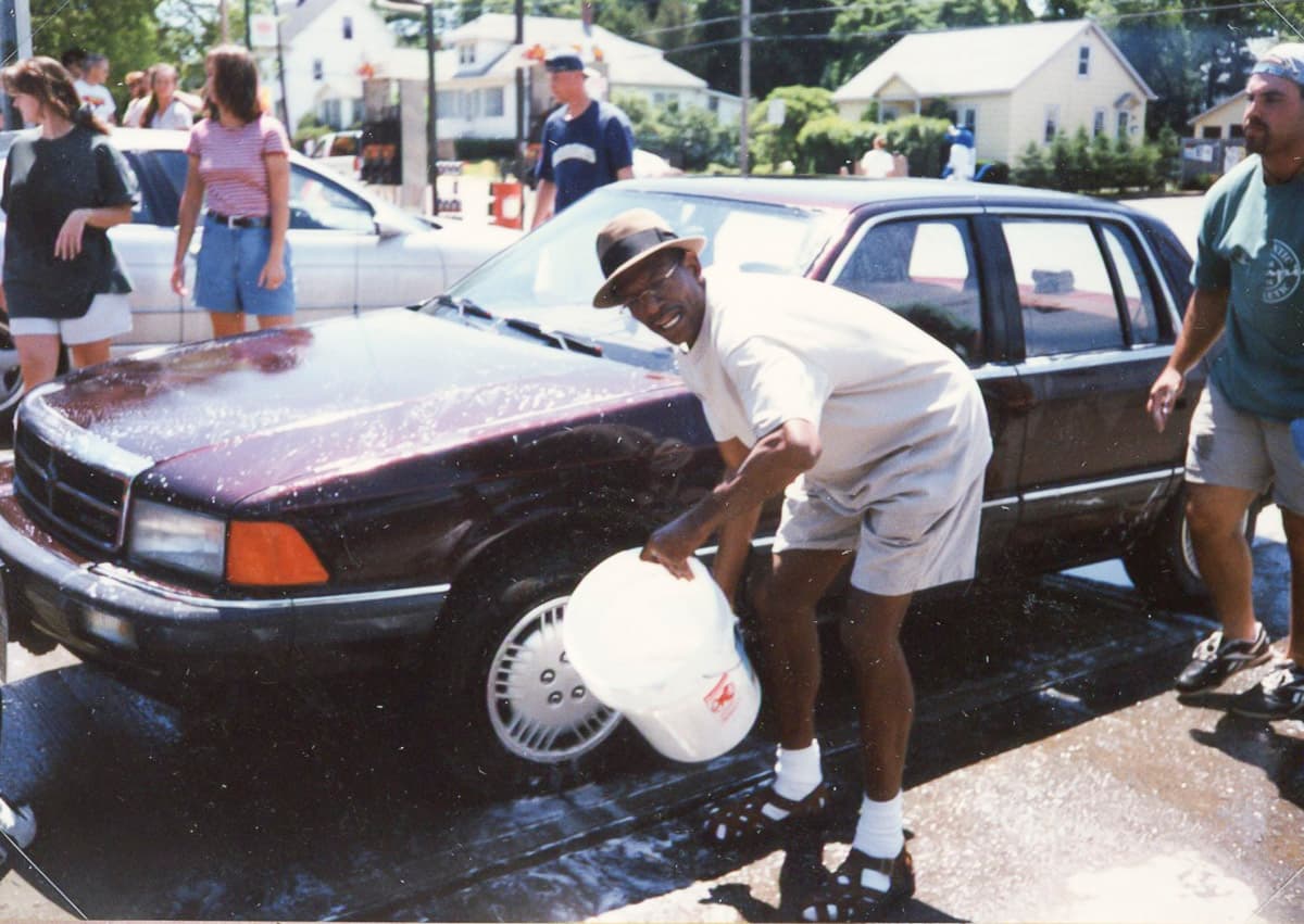 Oil Can at the charity car wash