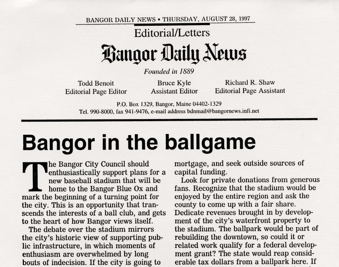 The BDN Takes a Stand